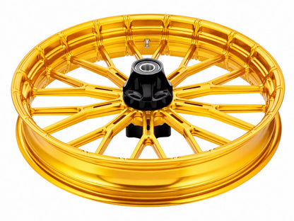 19in. x 3.25in. & 18in. x 5.5in. Y-Spoke Complete Wheel Set - Gold. Fits Low Rider S 2020up & Low Rider ST 2022up
