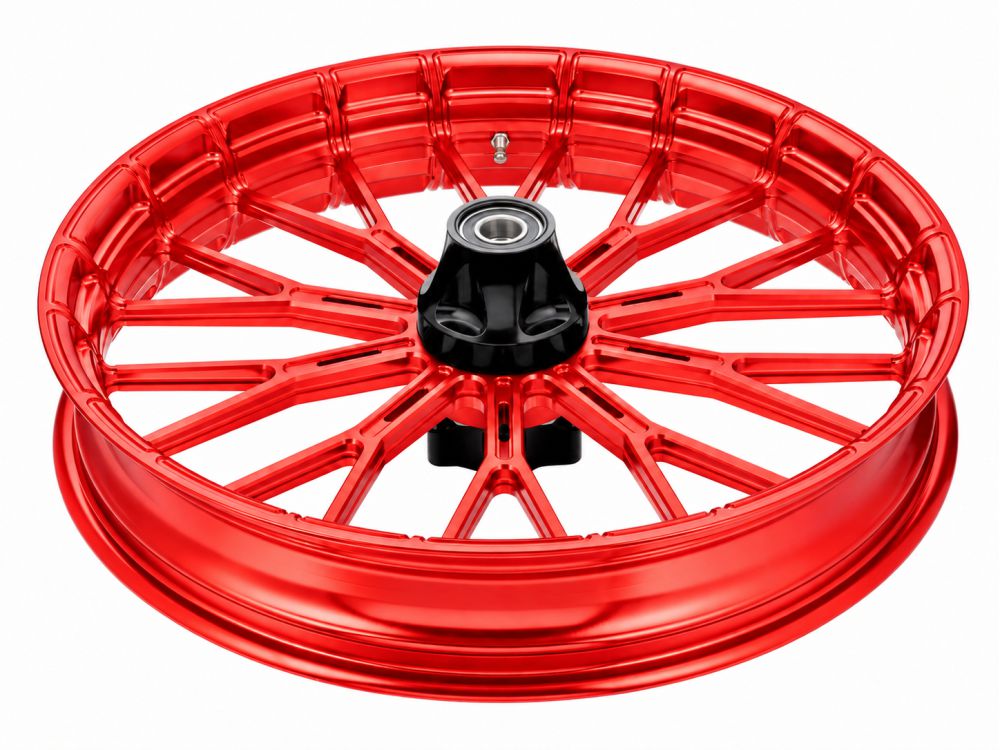 19in. x 3.25in. & 18in. x 5.5in. Y-Spoke Complete Wheel Set - Red. Fits Low Rider S 2020up & Low Rider ST 2022up
