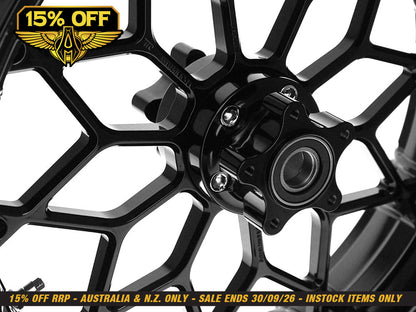 18in. x 5.5in. Fat Factory Prodigy Replica Wheel - Gloss Black. Fits most Touring 2008-2023 & Road King Special 2020up