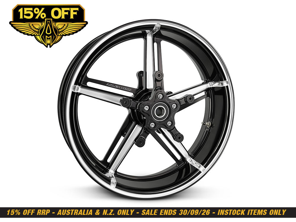 18in. x 5.5in. Fat Factory 24 Replica Wheel - Gloss Black. Fits Touring 2024up
