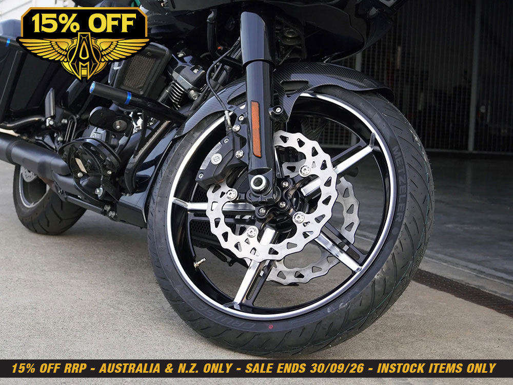 21in. x 3.5in. Factory 24 Replica Wheel - Gloss Black. Fits Touring 2024up