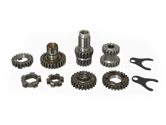 2.44/1.35 Transmission Gear Kit. Fits 4Spd Big Twin 1936-1976