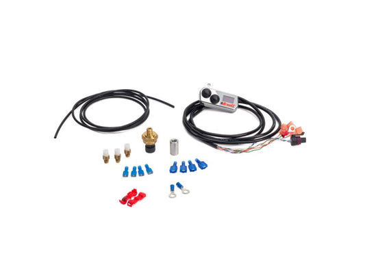 Handlebar Control Switch with LED Gauge - Chrome. Fits Bikes with Air Suspension.