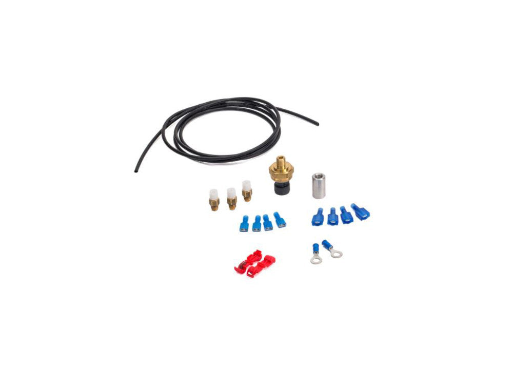 Handlebar Control Switch with LED Gauge - Chrome. Fits Bikes with Air Suspension.