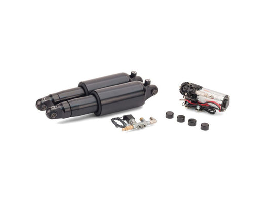 Adjustable Rear Air Shock Absorbers - Black. Fits Touring 2009up.