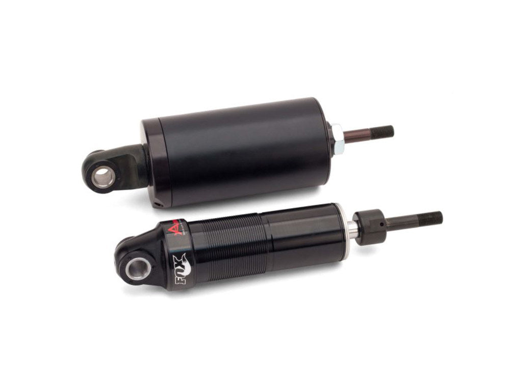Rear Air Shock Absorbers - Black with Chrome Handlebar Switch. Fits Softail 2001-2017.
