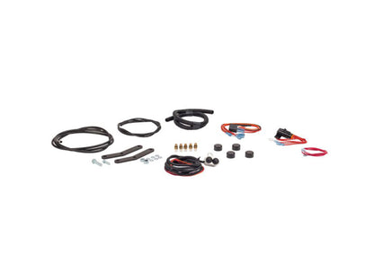 Rear Air Shock Absorbers - Black with Chrome Handlebar Switch. Fits Softail 2001-2017.