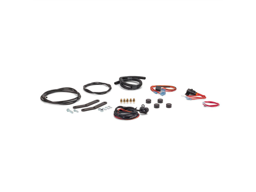 Rear Air Shock Absorbers - Black. Fits Dyna 1991-2007.