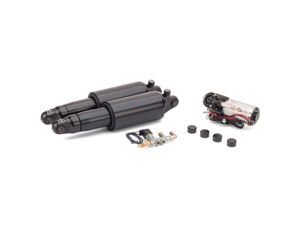 Adjustable Rear Air Shock Absorbers - Black. Fits V-Rod 2007-2017.