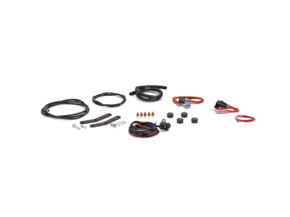 Adjustable Rear Air Shock Absorbers - Black. Fits V-Rod 2007-2017.