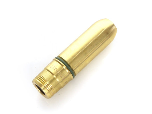 Oversize H/Duty Exhaust Valve Guide. Fits Big Twin 1984-2004 & Sportster 1986-2003. +.002in. Outside Diameter.