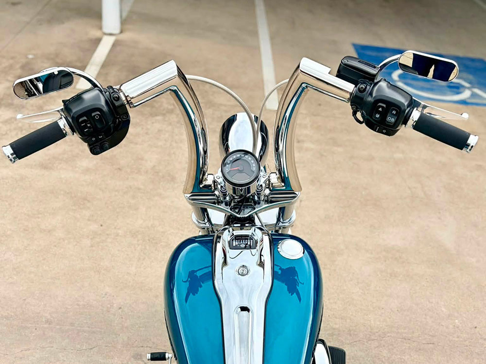 Custom Contour Handgrips - Chrome. Fits CVO Touring 2023up, Street Glide & Road Glide 2024up, Touring 2025up & Softail 2025up