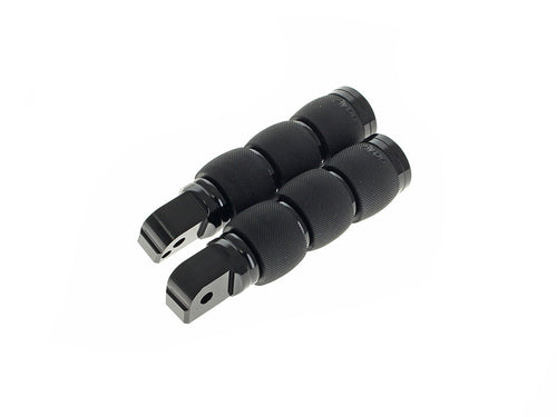 Air Cushion Footpegs - Black. Fits Softail 2018up Rear Passenger