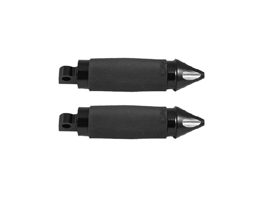 Spike Custom Contour Footpegs - Black. Fits H-D.