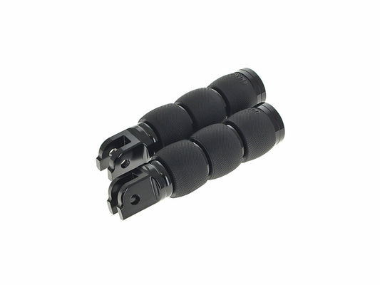 Air Cushion Footpegs - Black. Fits Softail 2018up Front Rider