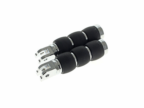 Air Cushion Footpegs - Chrome. Fits Softail 2018up Front Rider
