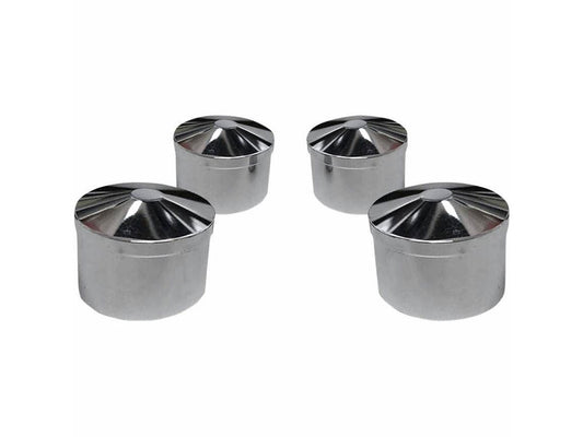 Smooth Head Bolt Covers - Chrome. Fits Big Twin 1985-2017 & Sportster 1986-2021