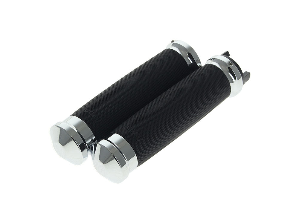 Custom Contour Handgrips - Chrome. Fits Indian Scout 2015-2024