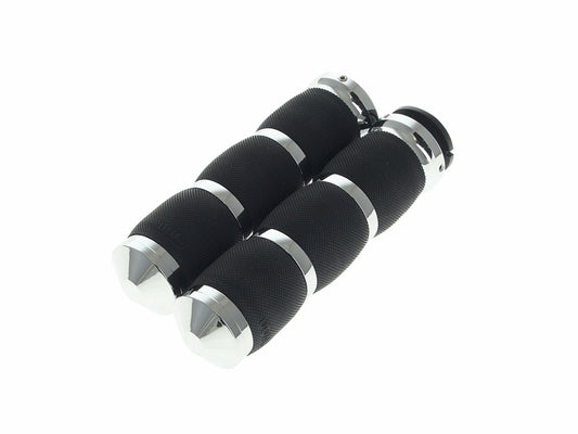 Air Cushion Handgrips - Chrome. Fits Indian Touring Bikes 2018up