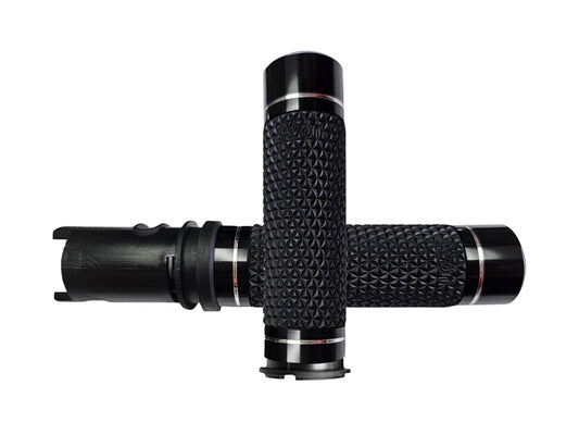 K25 Handgrips - Black. Fits CVO Touring 2023up, Street Glide & Road Glide 2024up, Touring 2025up & Softail 2025up