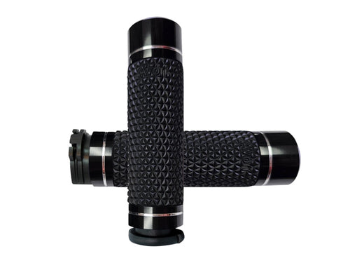 K25 Handgrips - Black. Fits H-D with Throttle Cable