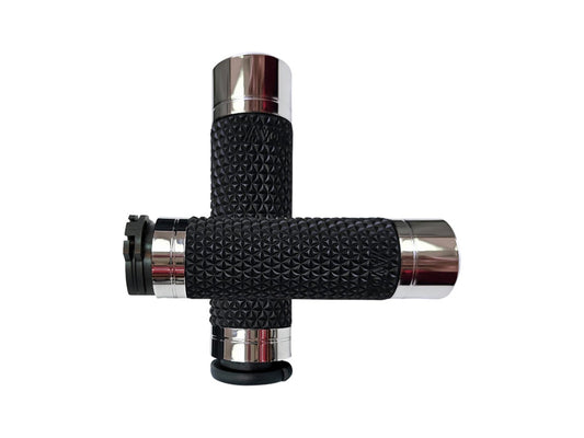 K25 Handgrips - Chrome. Fits H-D with Throttle Cable