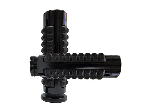 Gen2 Memory Foam Handgrips - Black. Fits H-D with Throttle Cable.