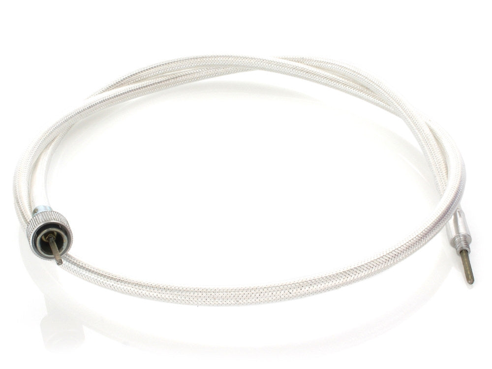 45in. Speedo Cable with 16mm Nut - Platinum Braided.