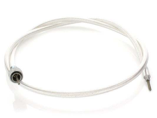 45in. Speedo Cable with 16mm Nut - Platinum Braided.