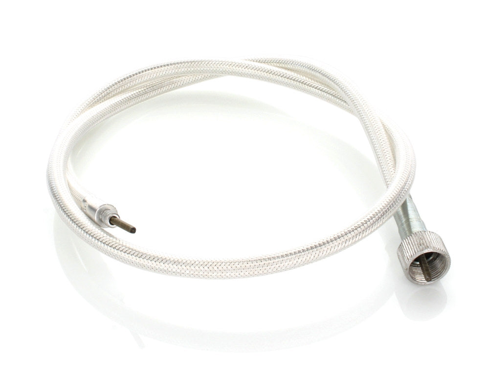 36in. Speedo Cable with 16mm Nut - Platinum Braided.