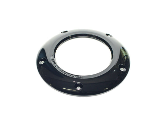 Scorpion Series Clear Derby Cover - Black. Fits Softail 2018up