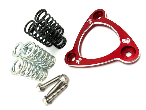 Stinger High Pressure Clutch Spring Retainer - Red. Fits CVO Big Twin 2013up, 'S' Models 2016up, Softail 2018up & Touring 2017up