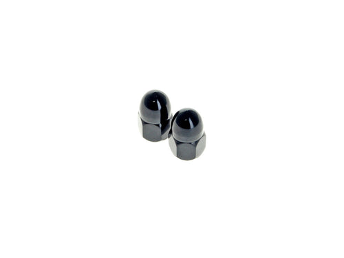 5/16-24 UNF Acorn OEM Style Nuts - Black. Sold as A Pair. Fits HD Mirror Stems