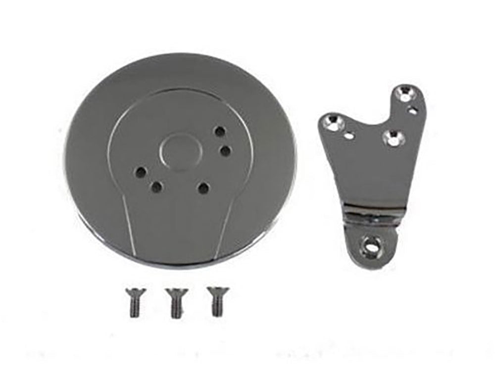 Dust Shield & Shift Lever Kit - Chrome. Fits FLH 1952-Early 1979 with 4 Speed Ratchet Lid Transmission.
