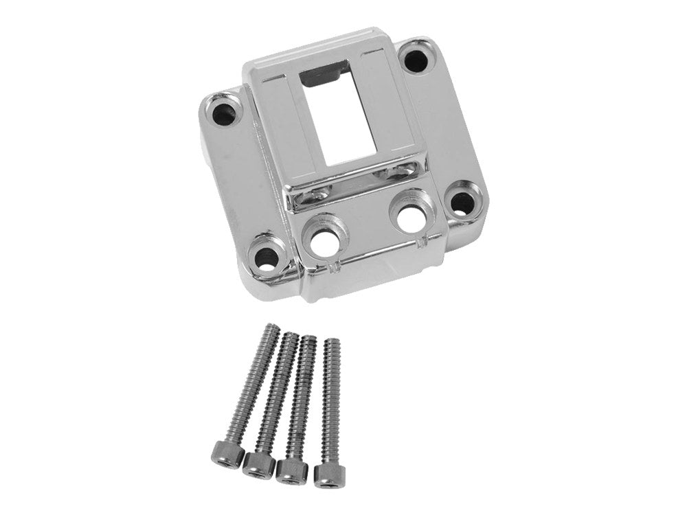 Vertical Switch Housing - Chrome. Fits Big Twin & Sportster 1972-1981.