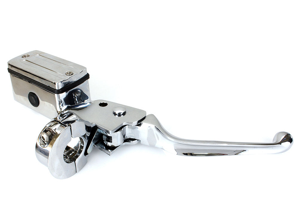 Front Master Cylinder - Chrome. Fits Big Twin & Sportster 1982-1995 Models with Dual Disc Rotors.
