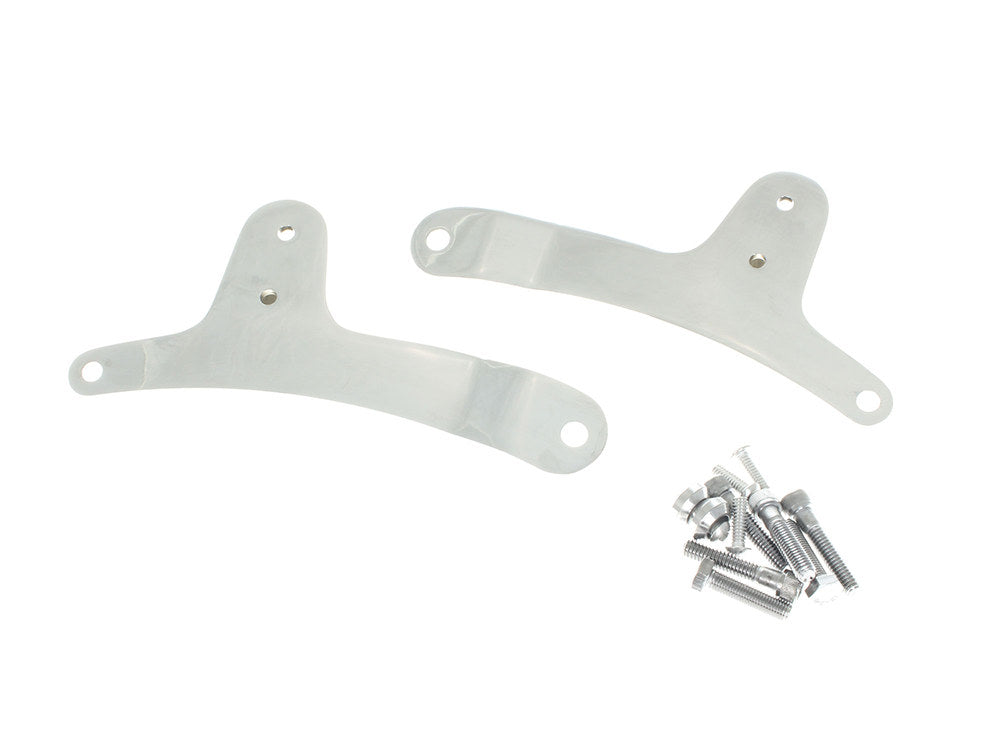 Sissy Bar Side Straps - Chrome. Fits Sportster 1979-1993