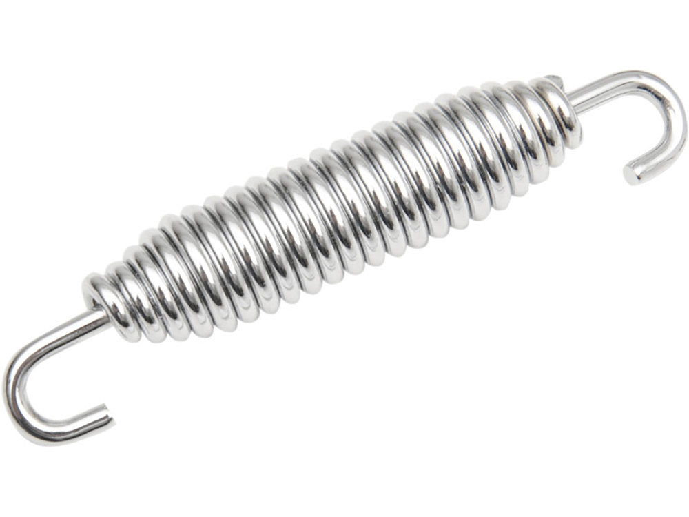Jiffy Stand Spring - Chrome. Fits Softail 1986-2006, Sportster 1986-2021, Touring 1991-2006, FXR 1991-1994 & V-Rod 2002-2017