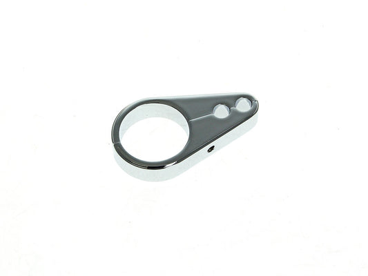 1-1/4in. Cable Clamp with Dual Throttle & Idle Cable Holes - Chrome