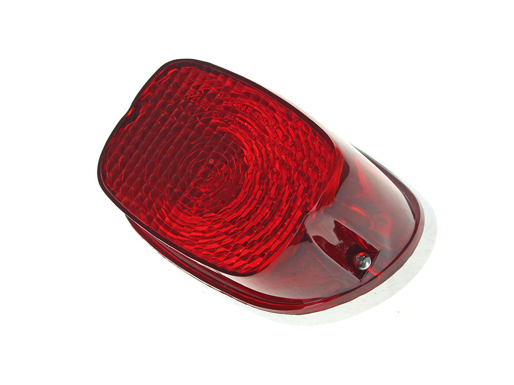 Taillight with Red Lens. Fits most Big Twin & Sportster 1973-1998