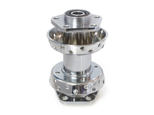 Rear Wheel Hub - Chrome. Fits Big Twin & Sportster 1986-1999.