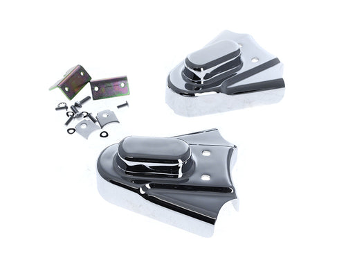 Rear Axle Covers - Chrome. Fits Softail 1986-2007