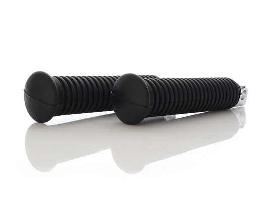 Extended Footpegs with Black Rubber & Male Mount.