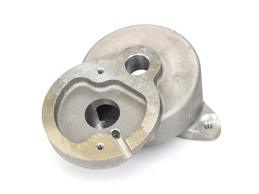 Starter Motor Housing. Fits Big Twin Late 1979-1985 with 4 Speed Transmissions & Hitatchi Starter.