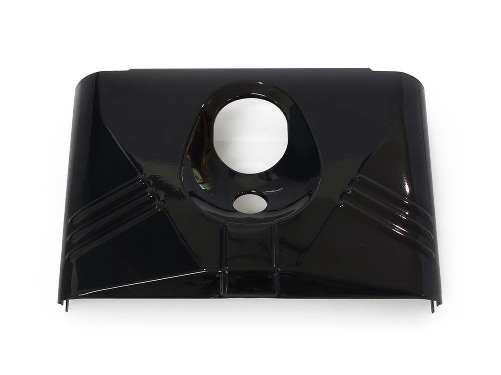 Headlight Tins - Gloss Black. Fits FL Softail 1986-2017.