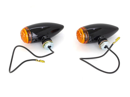 Mini Stretch Bullet Turn Signal - Gloss Black.