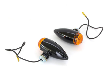 Mini Stretch Bullet Turn Signal - Gloss Black.