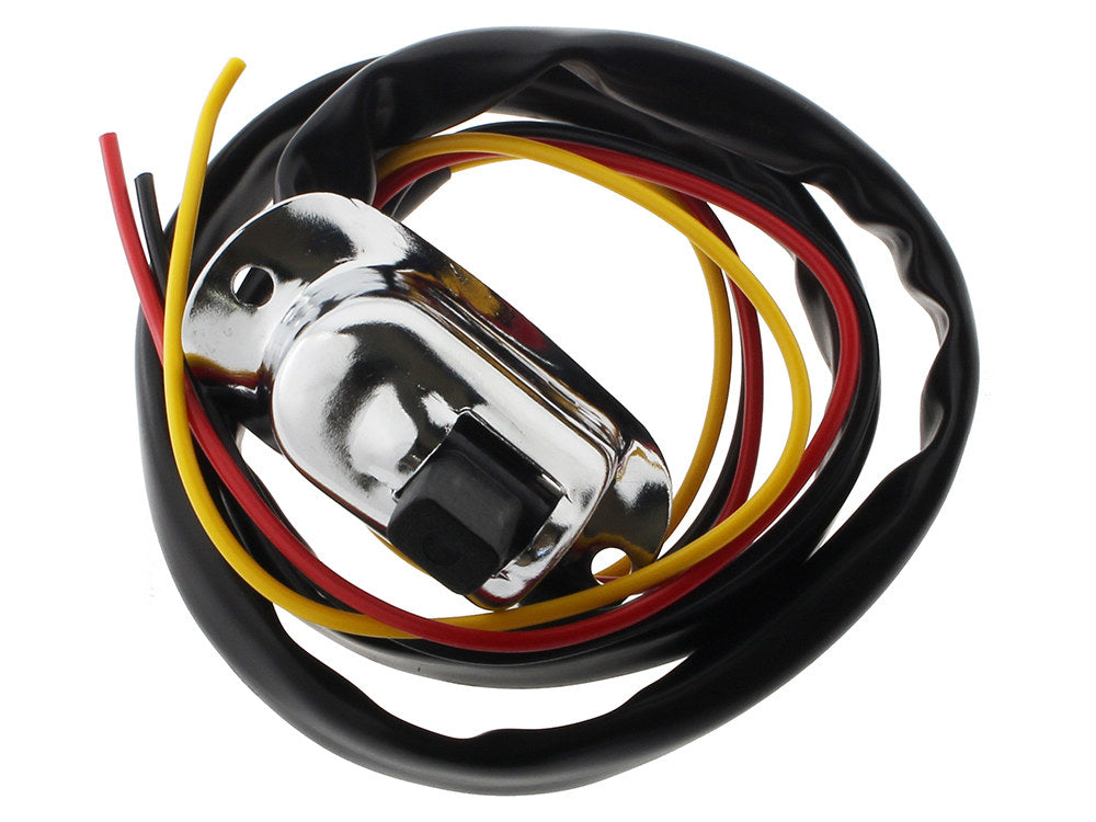 Headlight High / Low Switch - Chrome. Fits any 1in. Handlebar.