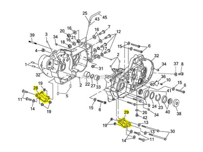 Front Engine Mount. Fits Sportster 1984-2003.