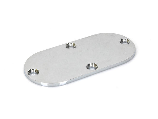 Primary Inspection Cover - Chrome. Fits 4Spd Big Twin 1965-1985